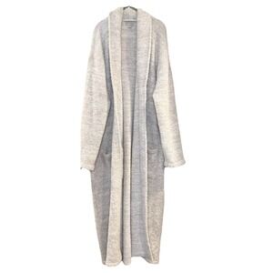 Barefoot Dreams Oatmeal Cozy Chic Knit B509 Robe Women's 2 M *NO BELT*